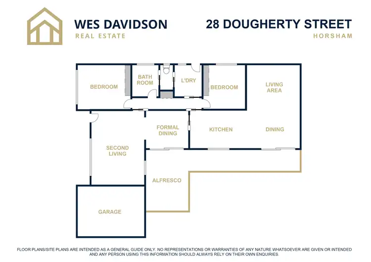Floorplan of Homely house listing, 28 Dougherty Street, Horsham VIC 3400