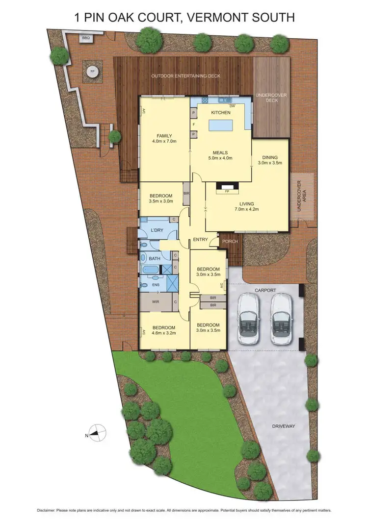 Floorplan of Homely house listing, 1 Pin Oak Court, Vermont South VIC 3133