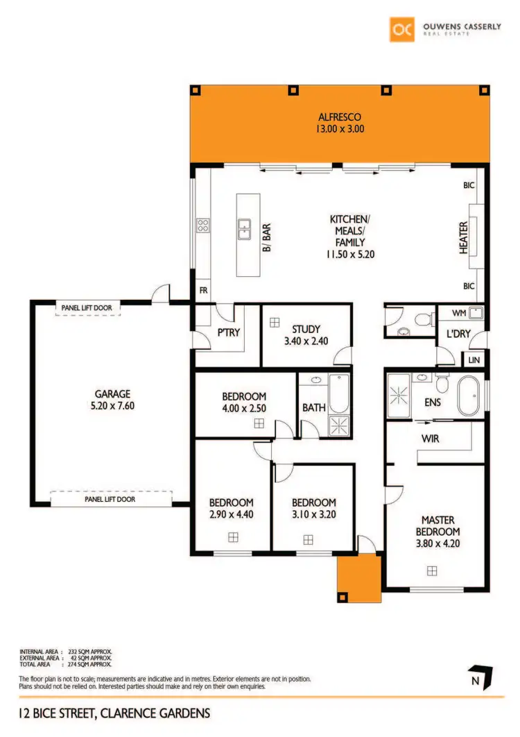 Floorplan of Homely house listing, 12 Bice Street, Clarence Gardens SA 5039