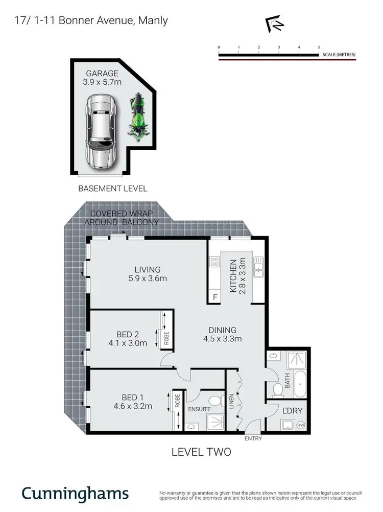 Floorplan of Homely apartment listing, 17/1-11 Bonner Avenue, Manly NSW 2095