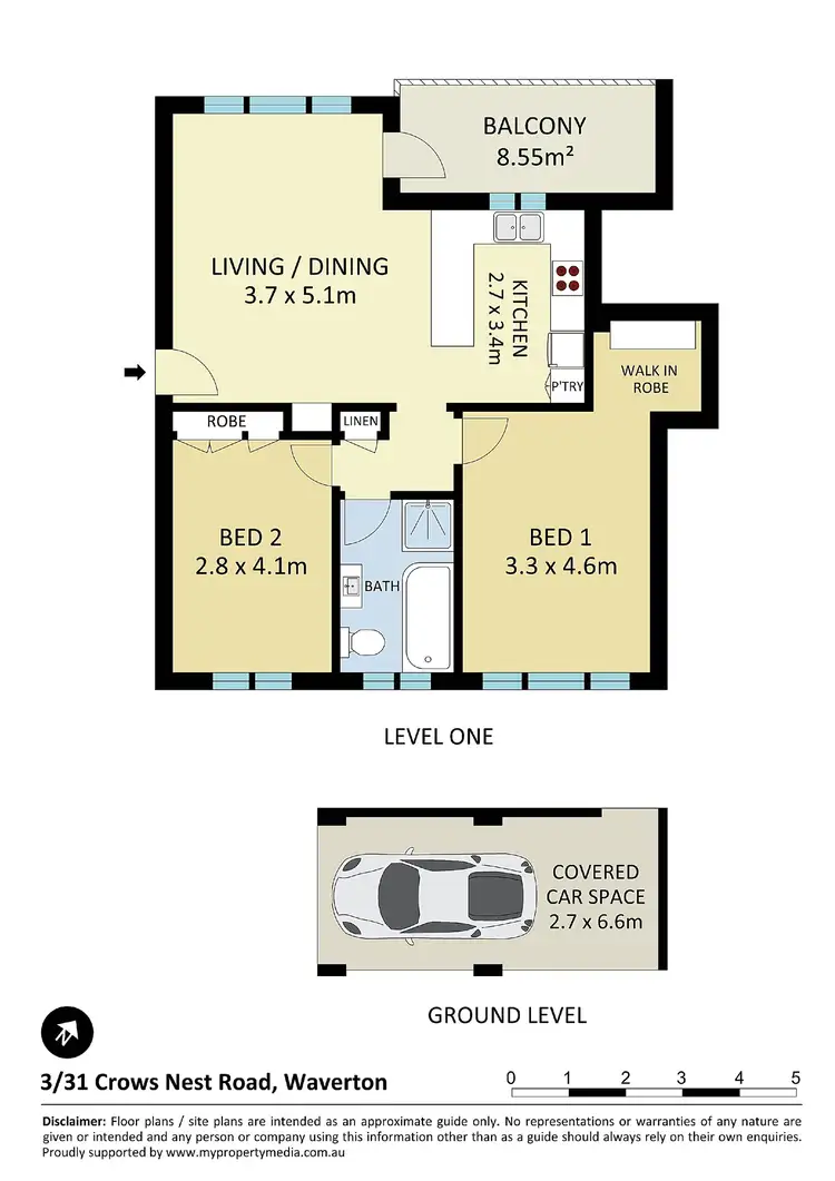 Floorplan of Homely apartment listing, 3/31 Crows Nest Road, Waverton NSW 2060