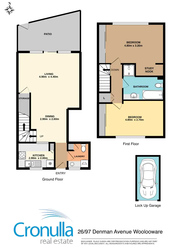 Floorplan of Homely townhouse listing, 26/97 Denman Avenue, Woolooware NSW 2230