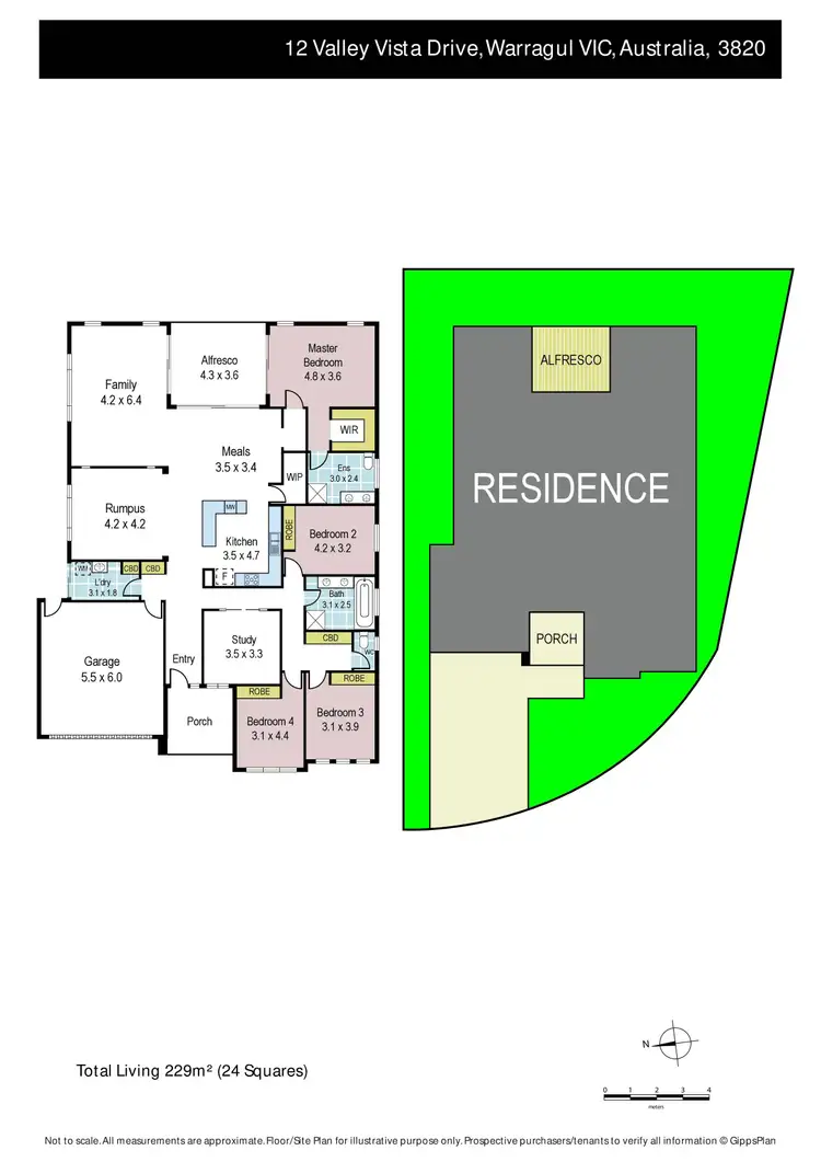 Floorplan of Homely house listing, 12 Valley Vista Drive, Warragul VIC 3820