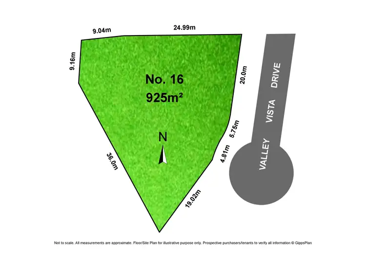 Floorplan of Homely land listing, 16 Valley Vista Drive, Warragul VIC 3820