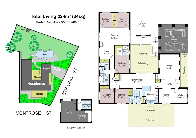 Floorplan of Homely house listing, 16 Montrose Street, Warragul VIC 3820