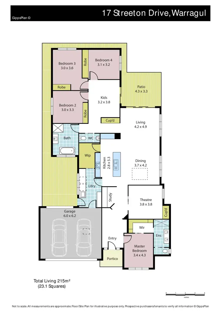 Floorplan of Homely house listing, 17 Streeton Drive, Warragul VIC 3820