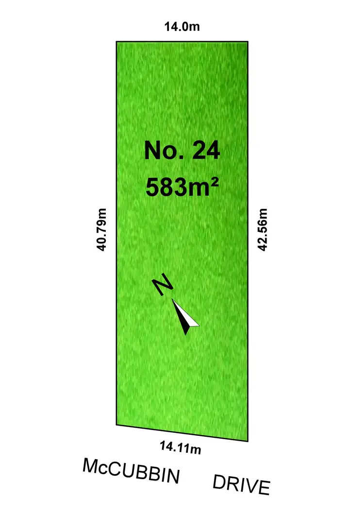 Floorplan of Homely land listing, 24 McCubbin Drive, Warragul VIC 3820