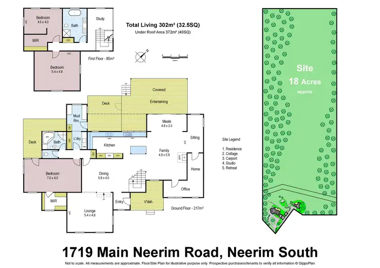 Floorplan of Homely rural property listing, 1719 Main Neerim Road, Neerim South VIC 3831