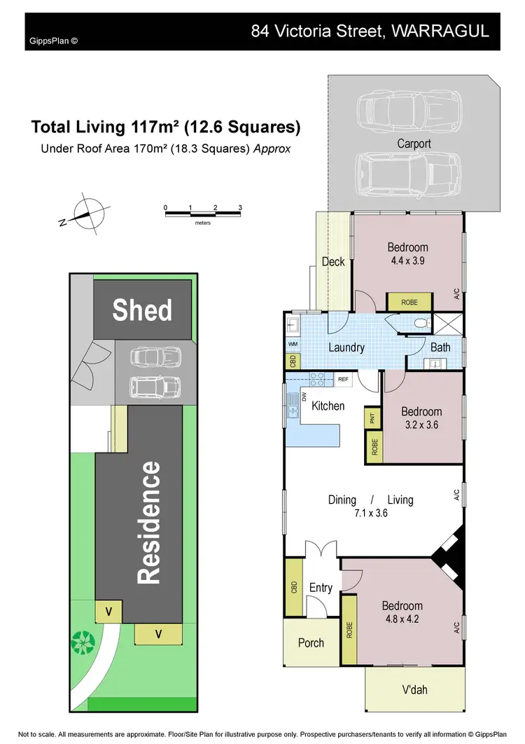 Floorplan of Homely house listing, 84 Victoria Street, Warragul VIC 3820