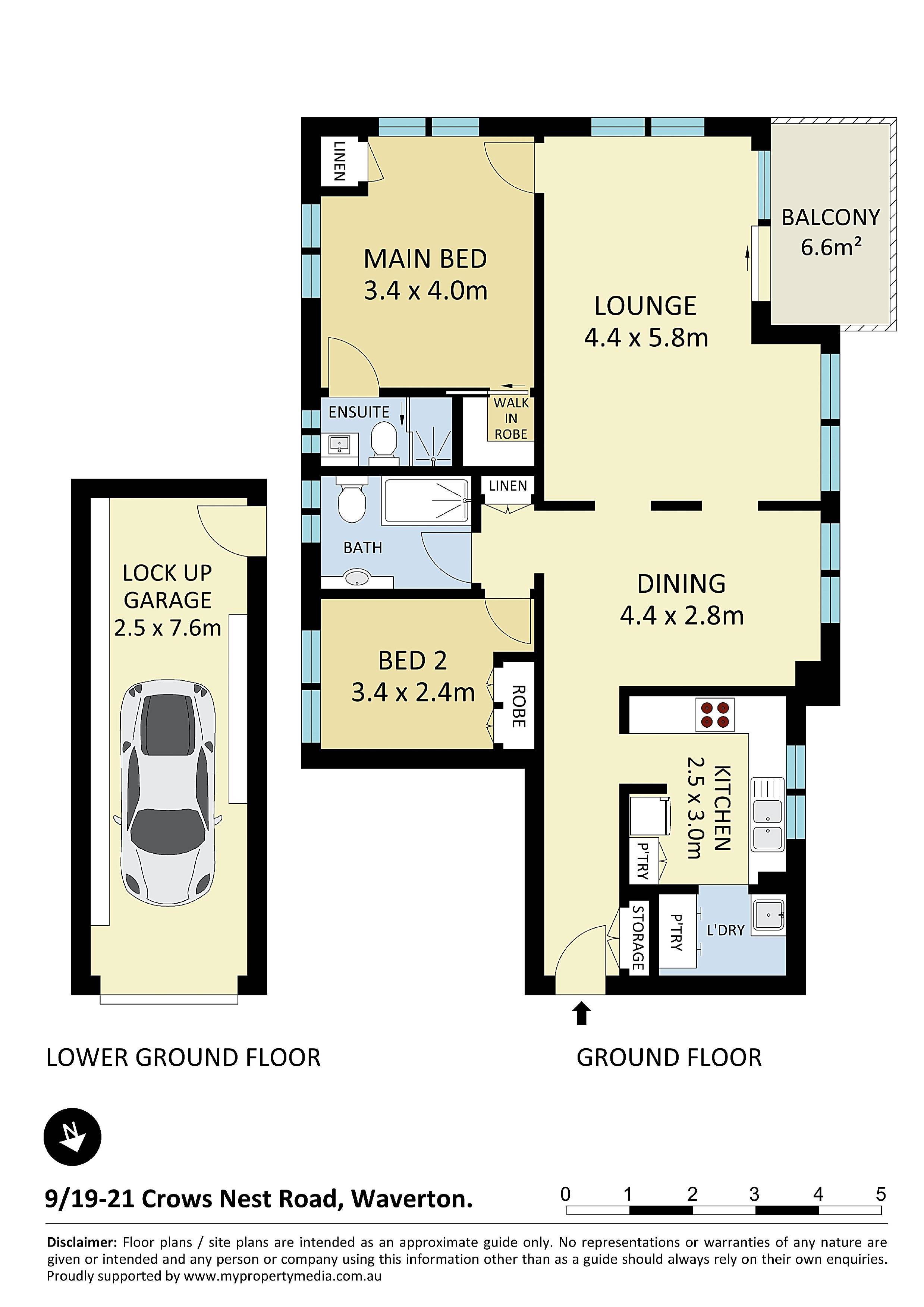 Floorplan of Homely apartment listing, 9/19-21 Crows Nest Road, Waverton NSW 2060