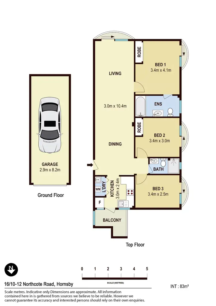 Floorplan of Homely apartment listing, 16/10-12 Northcote Road, Hornsby NSW 2077