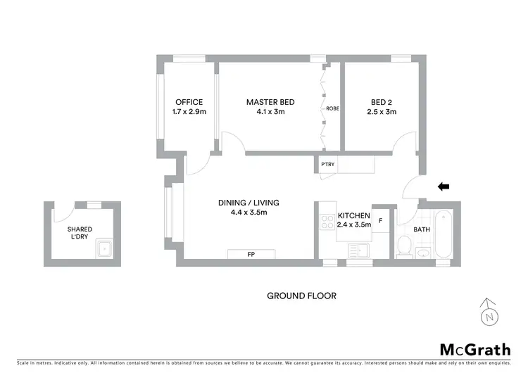 Floorplan of Homely apartment listing, 1/27A Lytton Street, Cammeray NSW 2062