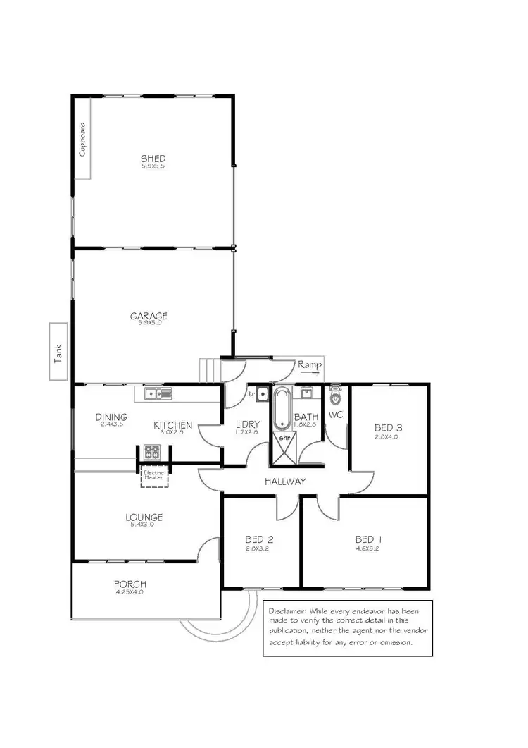 Floorplan of Homely house listing, 7 Tennant Street, Port Lincoln SA 5606