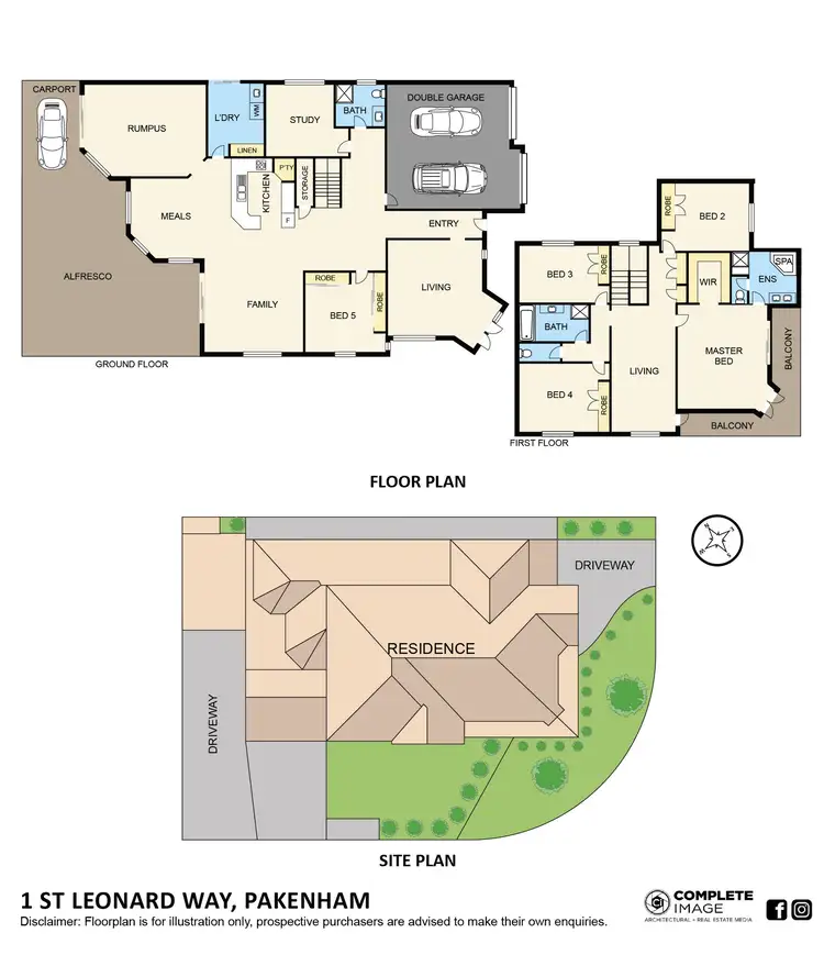 Floorplan of Homely house listing, 1 St Leonard Way, Pakenham VIC 3810