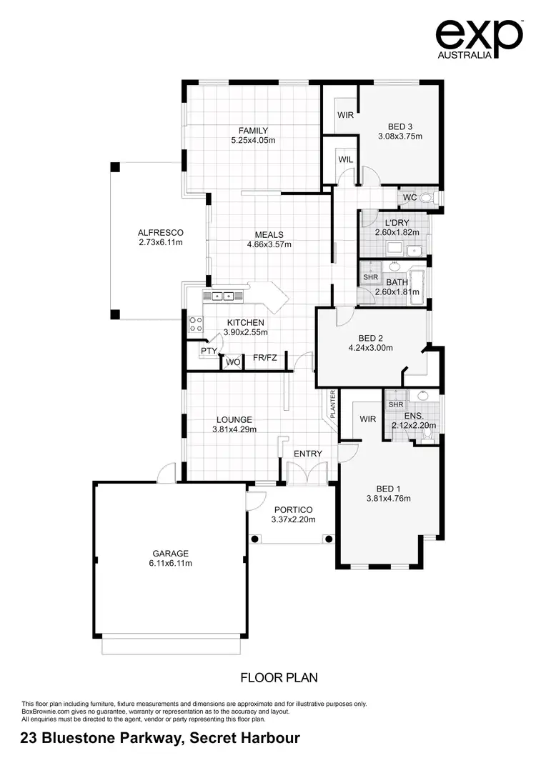 Floorplan of Homely house listing, 23 Bluestone Parkway, Secret Harbour WA 6173