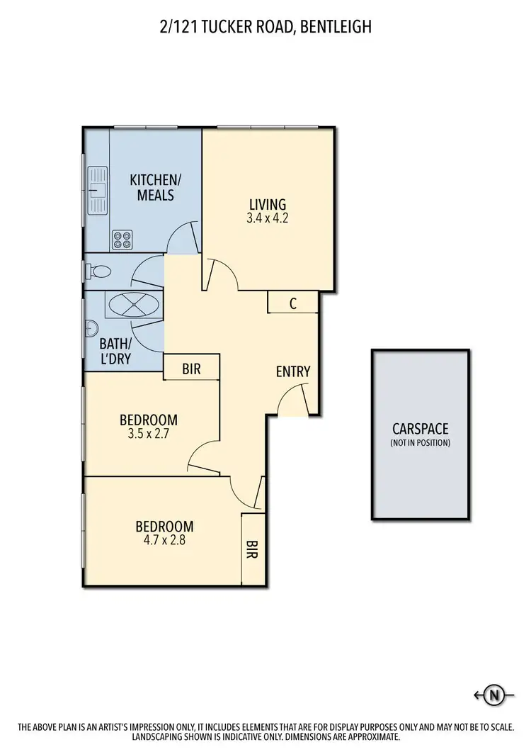 Floorplan of Homely apartment listing, 2/121 Tucker Road, Bentleigh VIC 3204