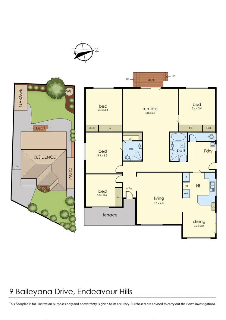 Floorplan of Homely house listing, 9 Baileyana Drive, Endeavour Hills VIC 3802