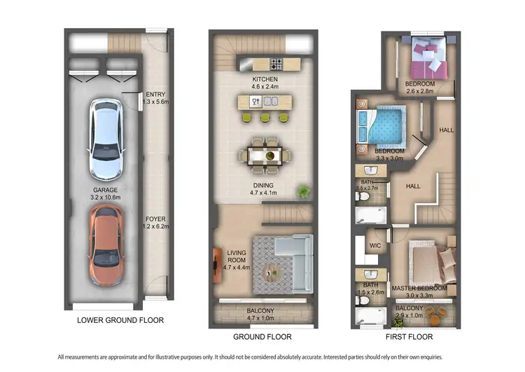 Floorplan of Homely townhouse listing, 24/79 Lancefield Drive, Caroline Springs VIC 3023