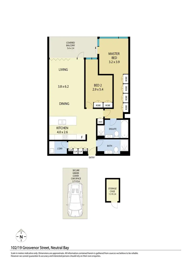 Floorplan of Homely apartment listing, 102/19 Grosvenor Street, Neutral Bay NSW 2089