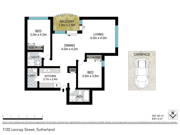Floorplan of Homely unit listing, 7/20 Leonay Street, Sutherland NSW 2232