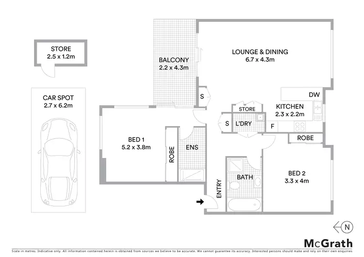 Floorplan of Homely unit listing, 10/106 Merrylands Road, Merrylands NSW 2160