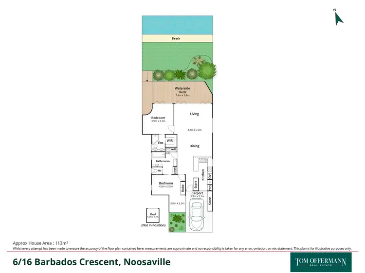 Floorplan of Homely unit listing, 6/16 Barbados Crescent, Noosaville QLD 4566