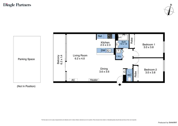 Floorplan of Homely apartment listing, 110/632 St Kilda Road, Melbourne VIC 3004
