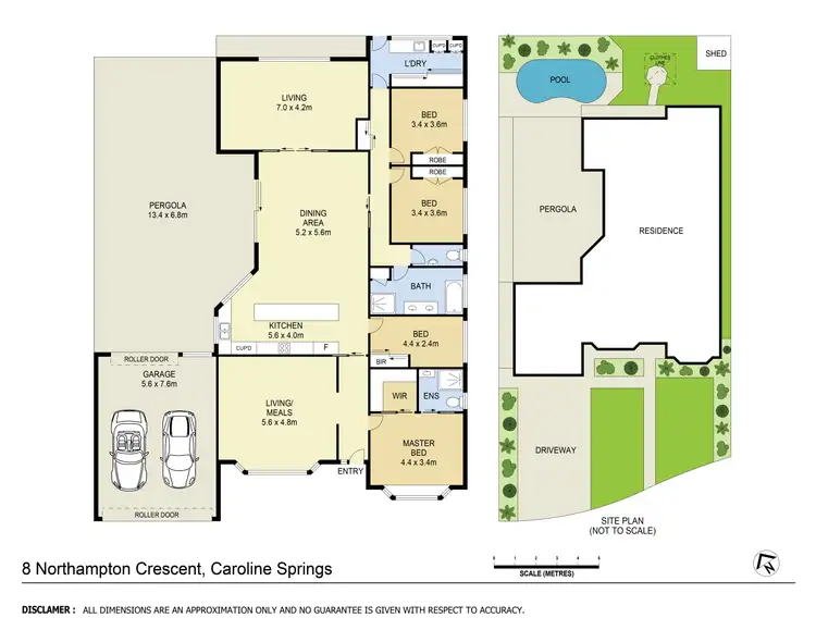 Floorplan of Homely house listing, 8 Northampton Crescent, Caroline Springs VIC 3023