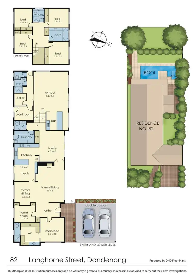 Floorplan of Homely house listing, 82 Langhorne Street, Dandenong VIC 3175