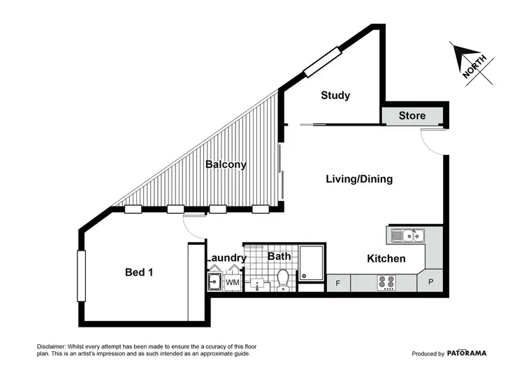 Floorplan of Homely apartment listing, 12/6 High Street, Queanbeyan NSW 2620