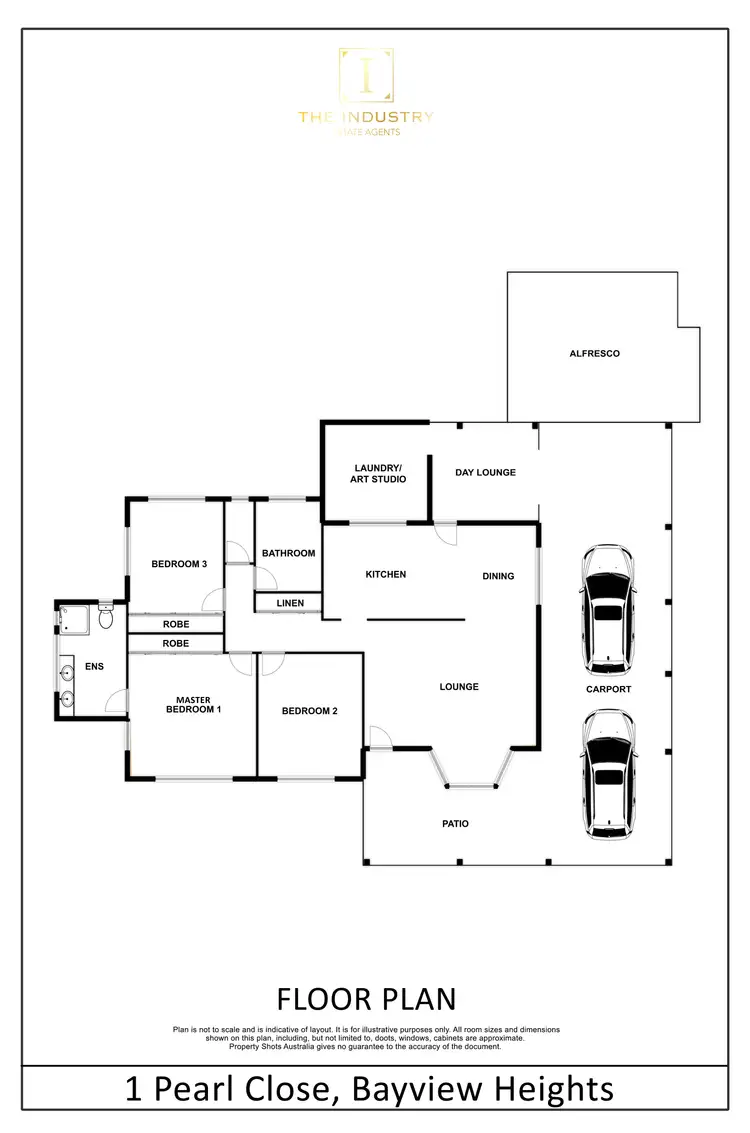 Floorplan of Homely house listing, 1 Pearl Close, Bayview Heights QLD 4868