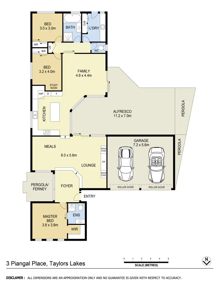 Floorplan of Homely house listing, 3 Piangal Place, Taylors Lakes VIC 3038