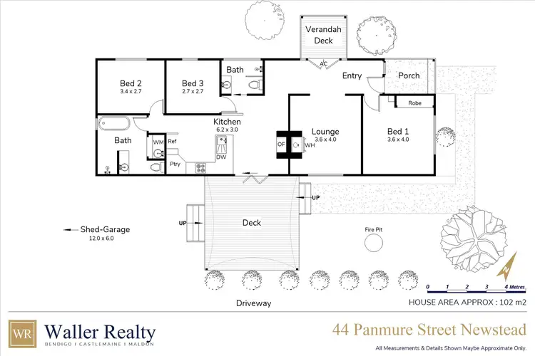 Floorplan of Homely house listing, 44 Panmure Street, Newstead VIC 3462