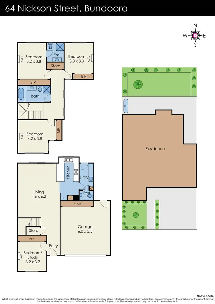 Floorplan of Homely house listing, 64 Nickson Street, Bundoora VIC 3083