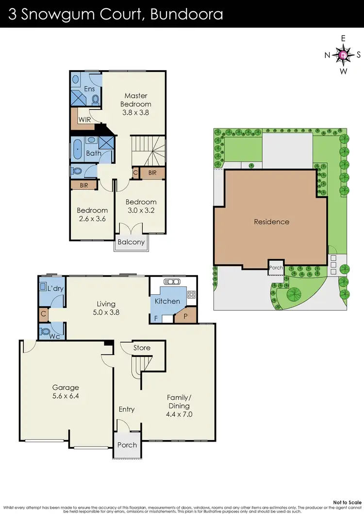 Floorplan of Homely house listing, 3 Snowgum Court, Bundoora VIC 3083
