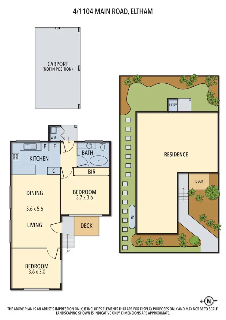 Floorplan of Homely unit listing, 4/1104 Main Road, Eltham VIC 3095