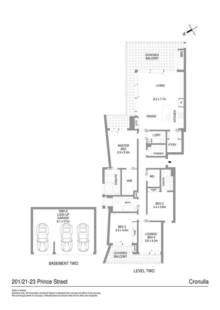 Floorplan of Homely apartment listing, 201/21-23 Prince Street, Cronulla NSW 2230