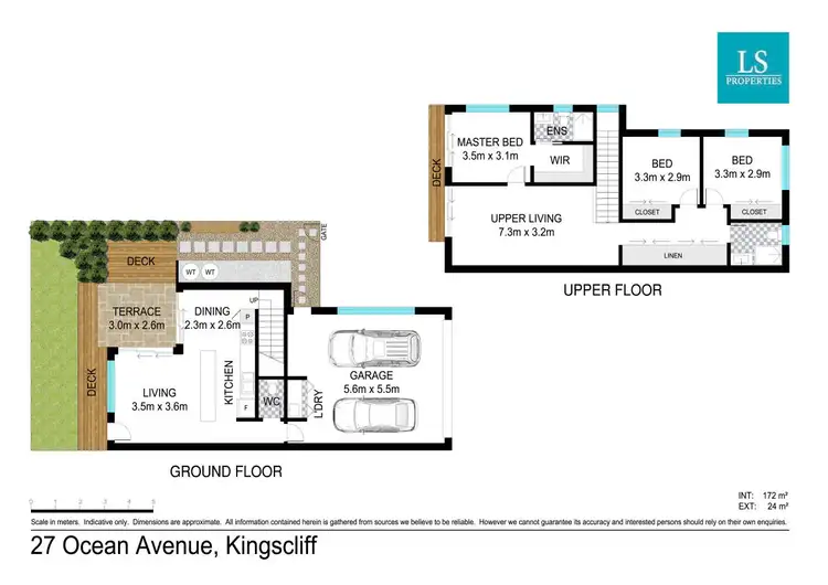 Floorplan of Homely townhouse listing, 27 Ocean Avenue, Kingscliff NSW 2487
