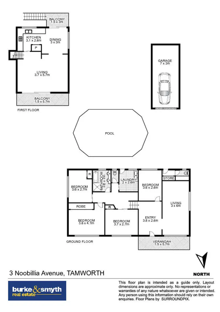 Floorplan of Homely house listing, 3 Noobillia Avenue, Tamworth NSW 2340