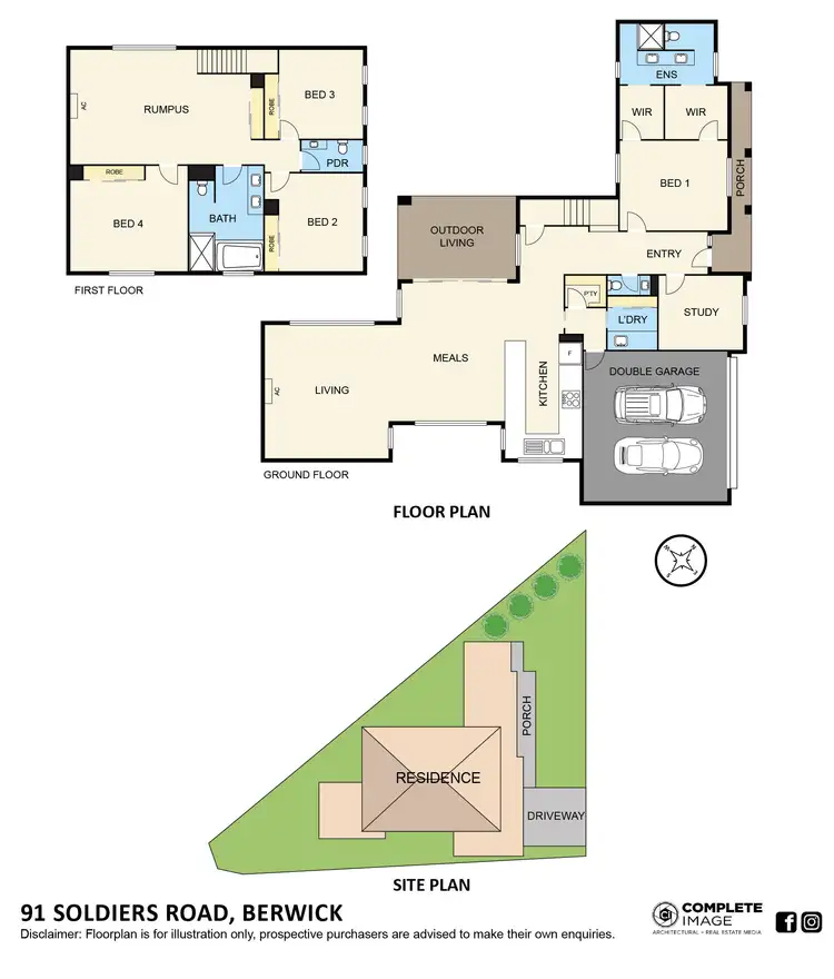 Floorplan of Homely house listing, 91 Soldiers Road, Berwick VIC 3806