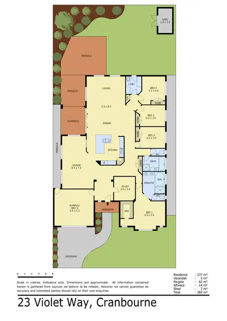 Floorplan of Homely house listing, 23 Violet Way, Cranbourne VIC 3977
