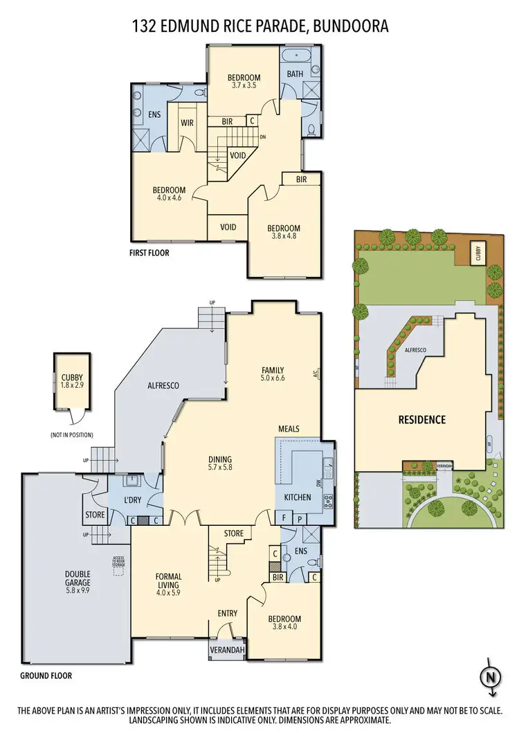 Floorplan of Homely house listing, 132 Edmund Rice Parade, Bundoora VIC 3083