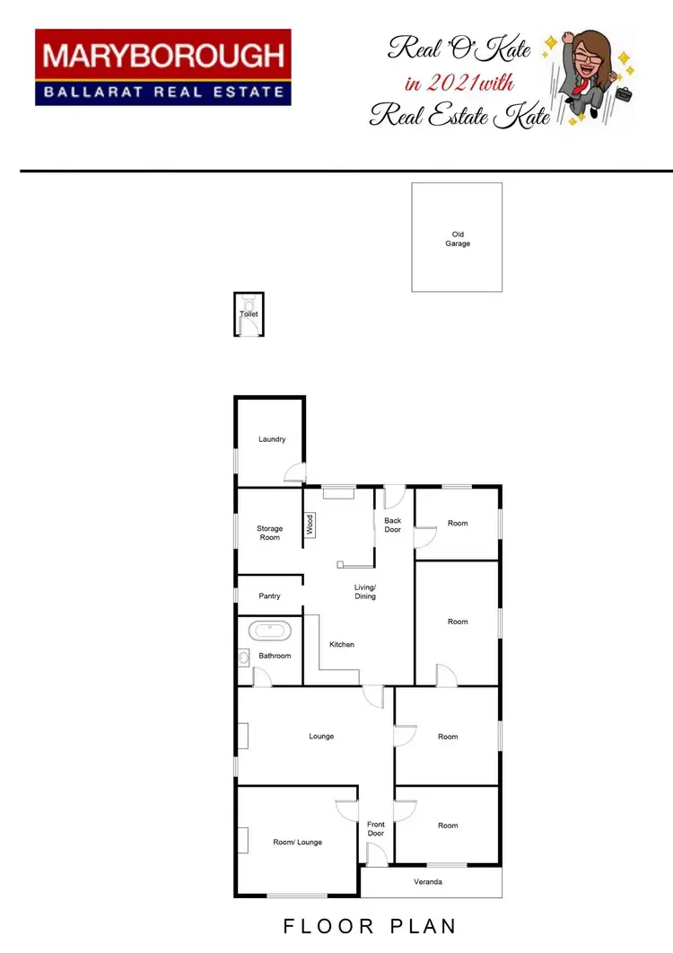 Floorplan of Homely house listing, 144 Broadway, Dunolly VIC 3472