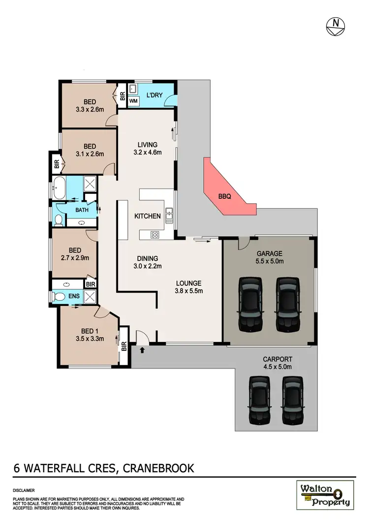 Floorplan of Homely house listing, 6 Waterfall Crescent, Cranebrook NSW 2749