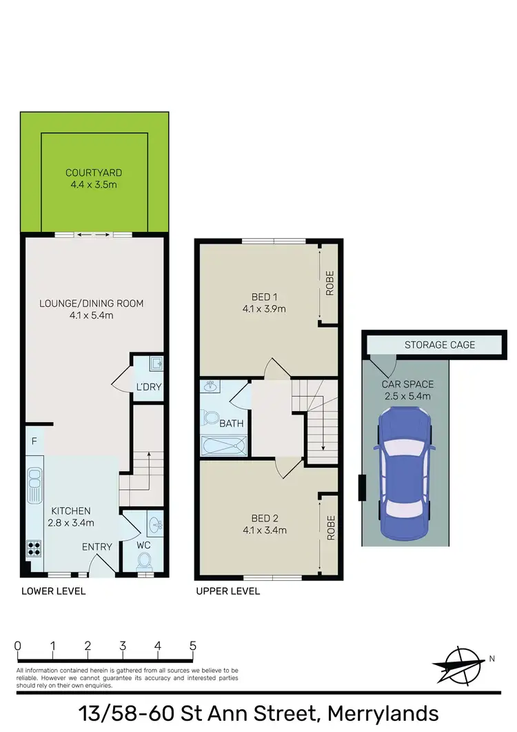Floorplan of Homely townhouse listing, 13/58-60 St Ann Street, Merrylands NSW 2160