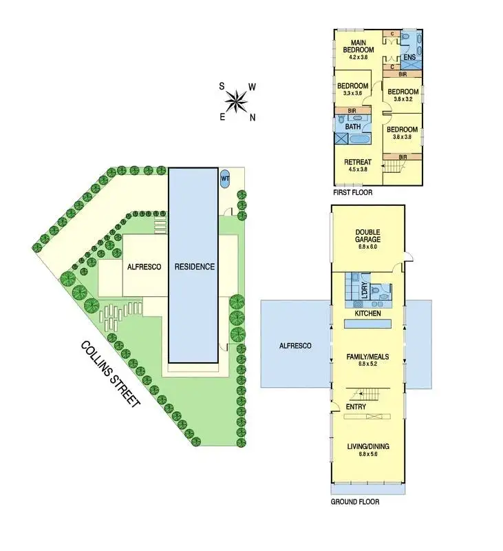 Floorplan of Homely house listing, 1 Collins Street, Kew VIC 3101