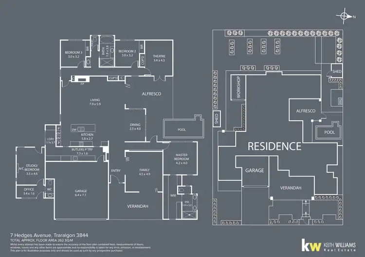 Floorplan of Homely house listing, 7 Hedges Avenue, Traralgon VIC 3844