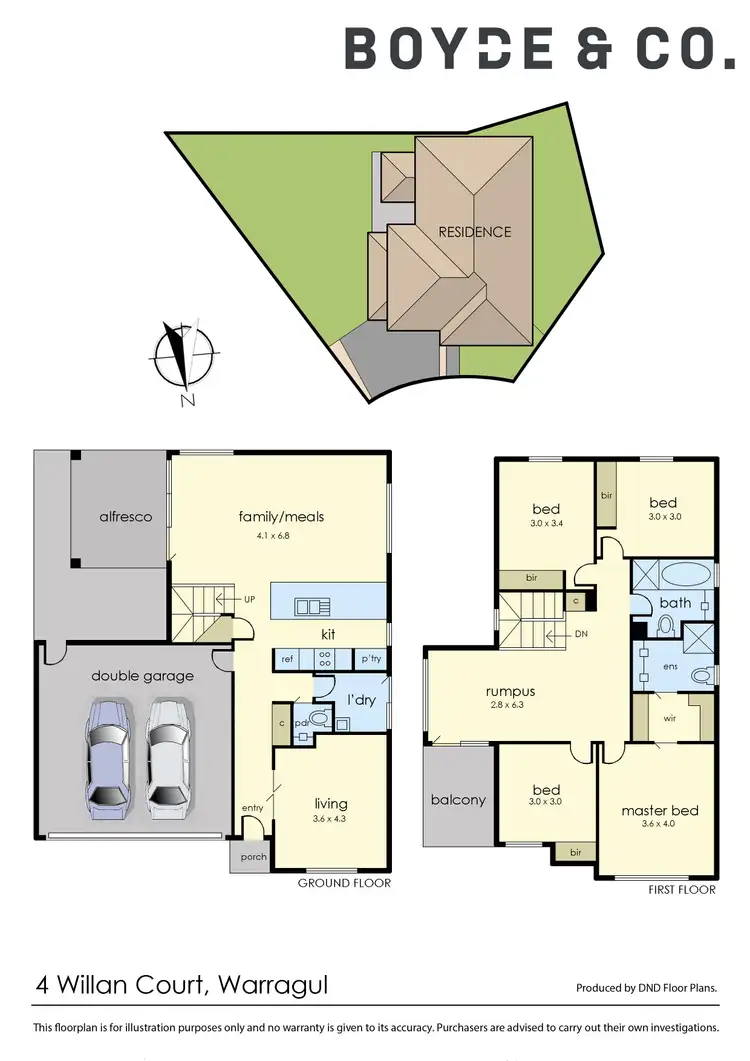Floorplan of Homely house listing, 4 Willan Court, Warragul VIC 3820