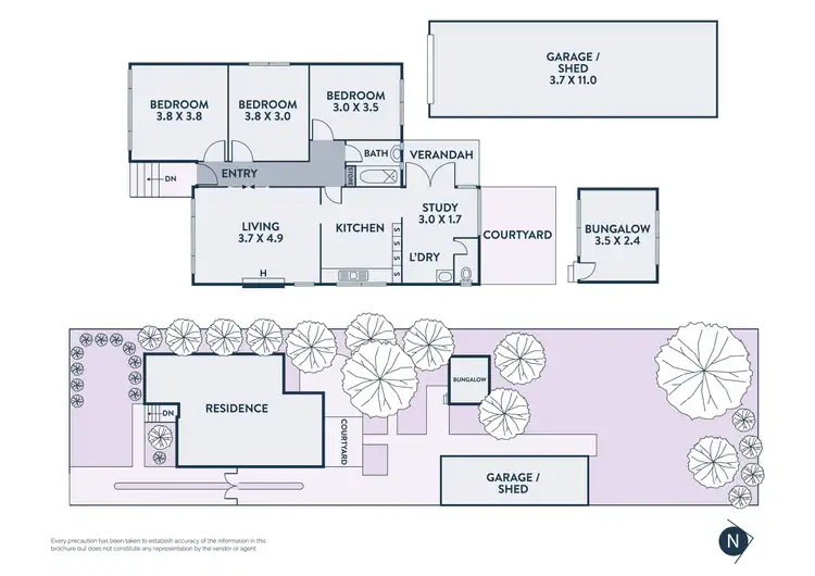 Floorplan of Homely house listing, 6 Cool Street, Reservoir VIC 3073