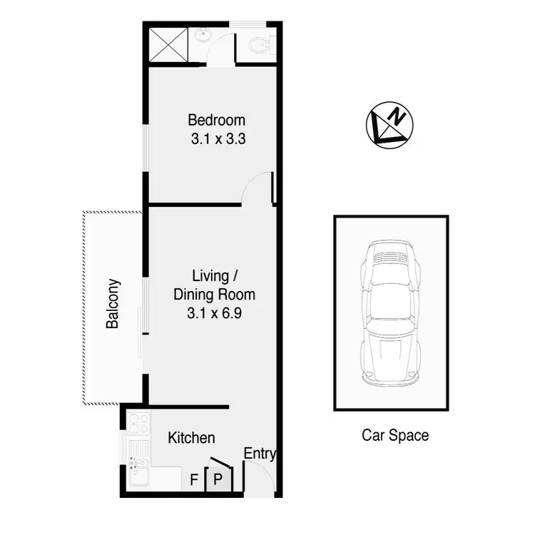 Floorplan of Homely apartment listing, 23/516 New Canterbury Road, Dulwich Hill NSW 2203
